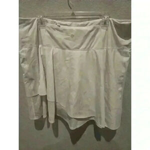 Athleta Ace Mesh Skort Women's 2X White Lightweight Breathable